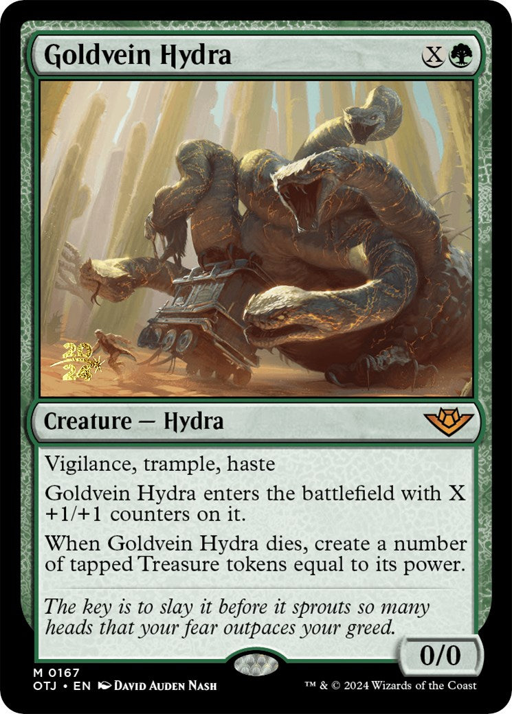 Goldvein Hydra [Outlaws of Thunder Junction Prerelease Promos] | Magic Magpie