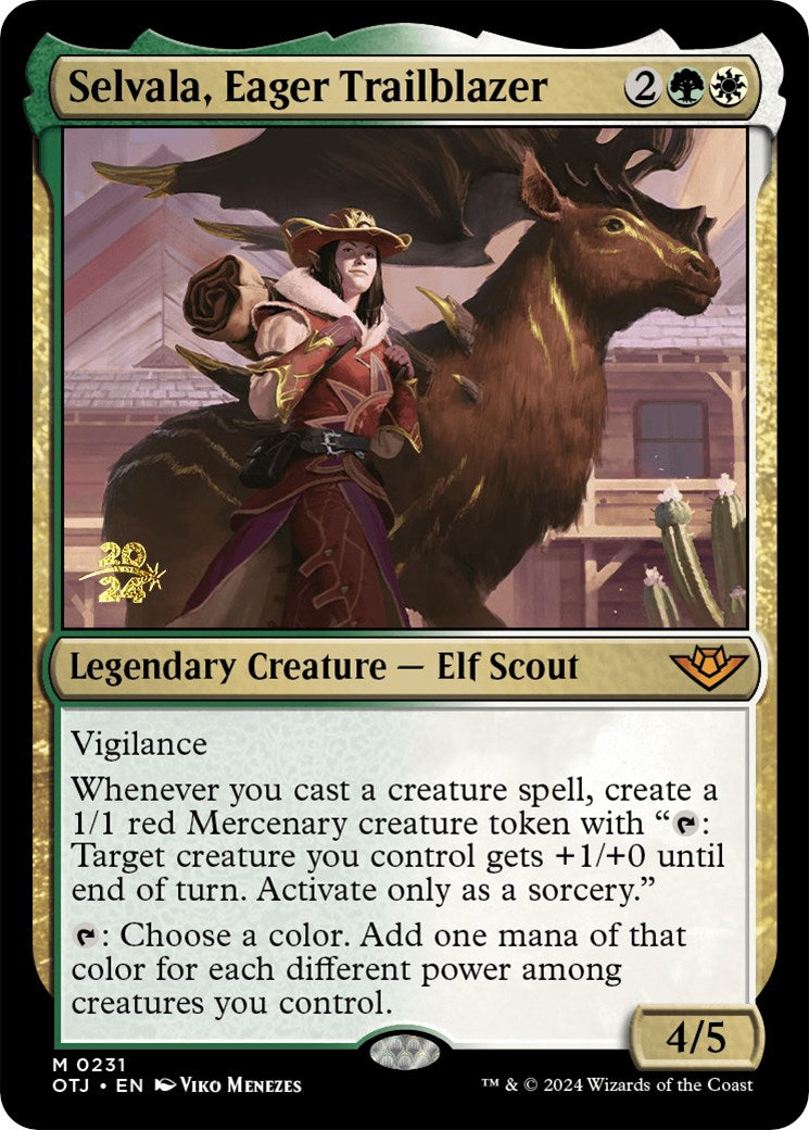 Selvala, Eager Trailblazer [Outlaws of Thunder Junction Prerelease Promos] | Magic Magpie