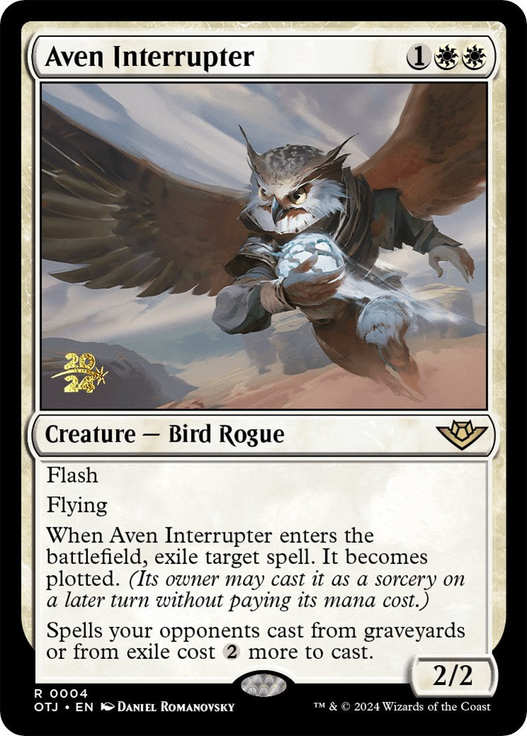 Aven Interrupter [Outlaws of Thunder Junction Prerelease Promos] | Magic Magpie