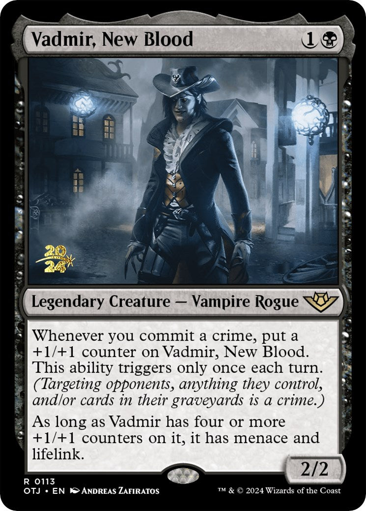 Vadmir, New Blood [Outlaws of Thunder Junction Prerelease Promos] | Magic Magpie