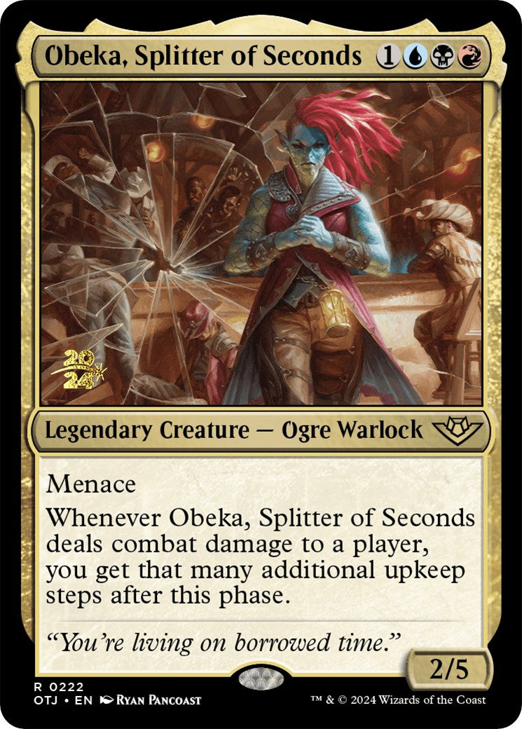 Obeka, Splitter of Seconds [Outlaws of Thunder Junction Prerelease Promos] | Magic Magpie