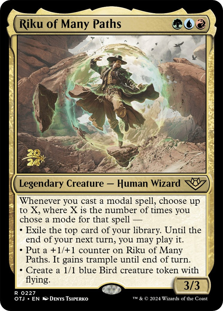 Riku of Many Paths [Outlaws of Thunder Junction Prerelease Promos] | Magic Magpie