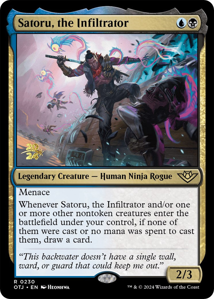 Satoru, the Infiltrator [Outlaws of Thunder Junction Prerelease Promos] | Magic Magpie