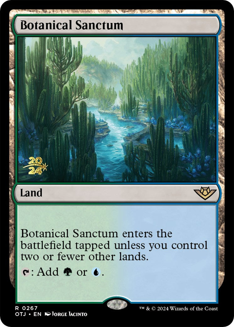 Botanical Sanctum (OTJ) [Outlaws of Thunder Junction Prerelease Promos] | Magic Magpie