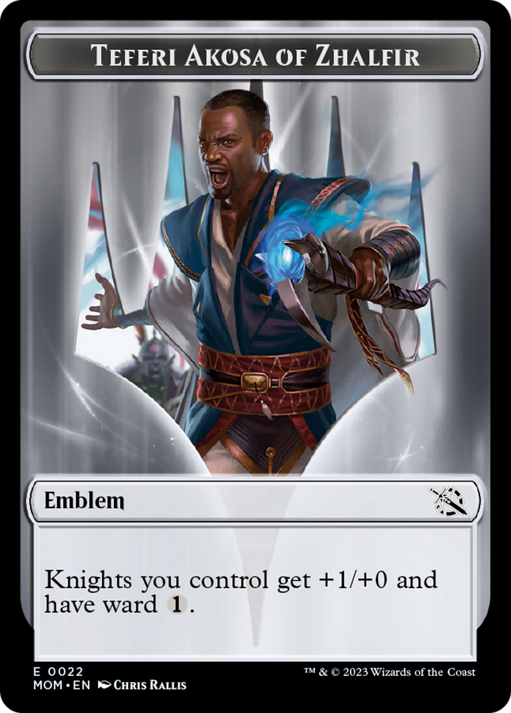 Teferi Akosa of Zhalfir Emblem [March of the Machine Tokens] | Magic Magpie