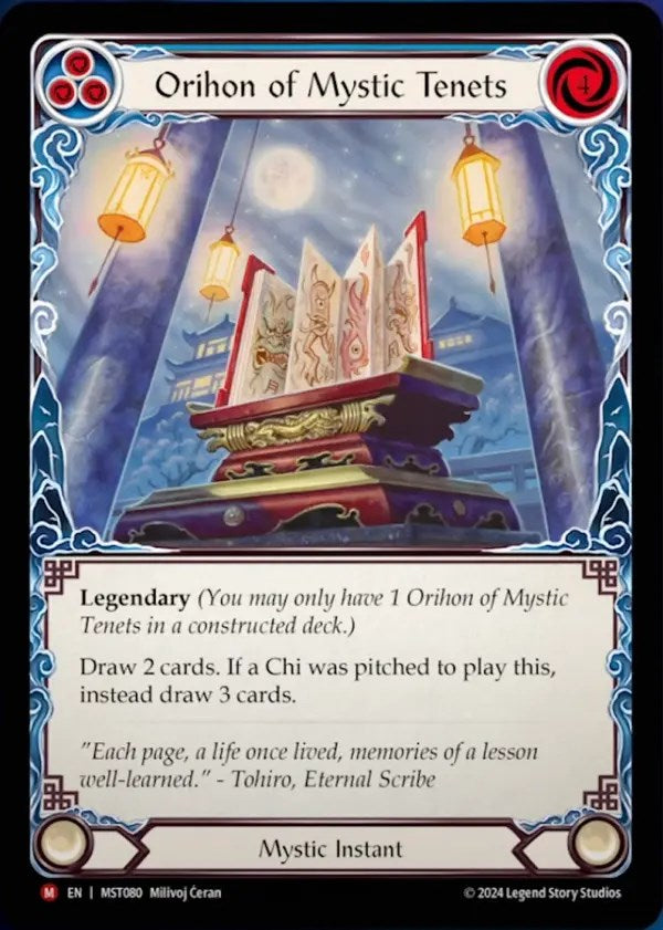 Orihon of Mystic Tenets [MST080] (Part the Mistveil)  Rainbow Foil | Magic Magpie