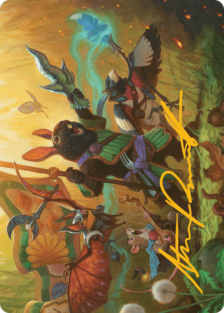 Valley Questcaller Art Card (Gold-Stamped Signature) [Bloomburrow Art Series] | Magic Magpie