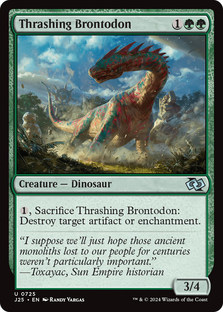 Thrashing Brontodon [Foundations Jumpstart] | Magic Magpie