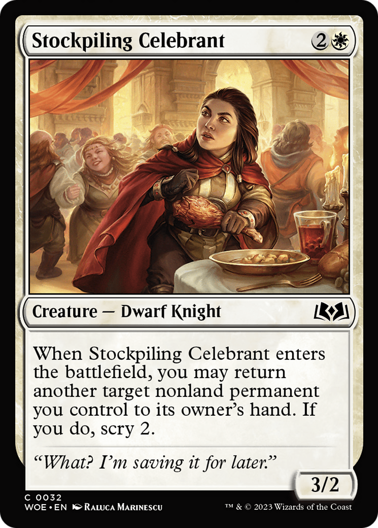 Stockpiling Celebrant [Wilds of Eldraine] | Magic Magpie