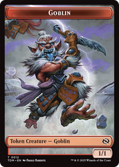 Goblin // Warrior Double-Sided Token [Tarkir: Dragonstorm Tokens] | Magic Magpie
