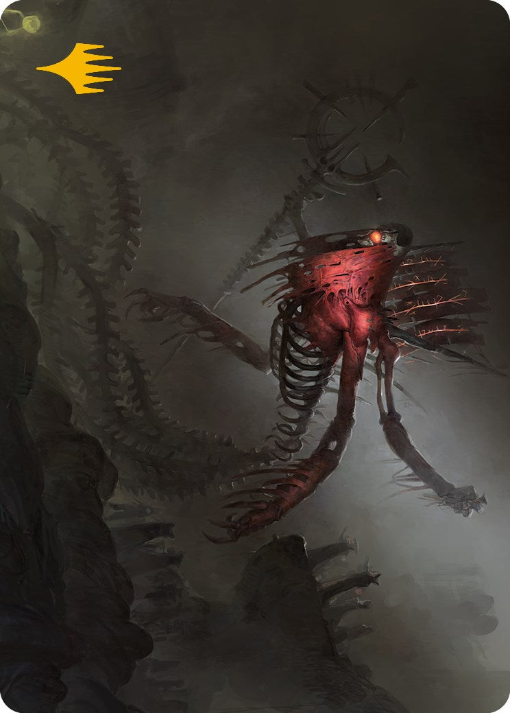 Drivnod, Carnage Dominus Art Card (Gold-Stamped Signature) [Phyrexia: All Will Be One Art Series] | Magic Magpie