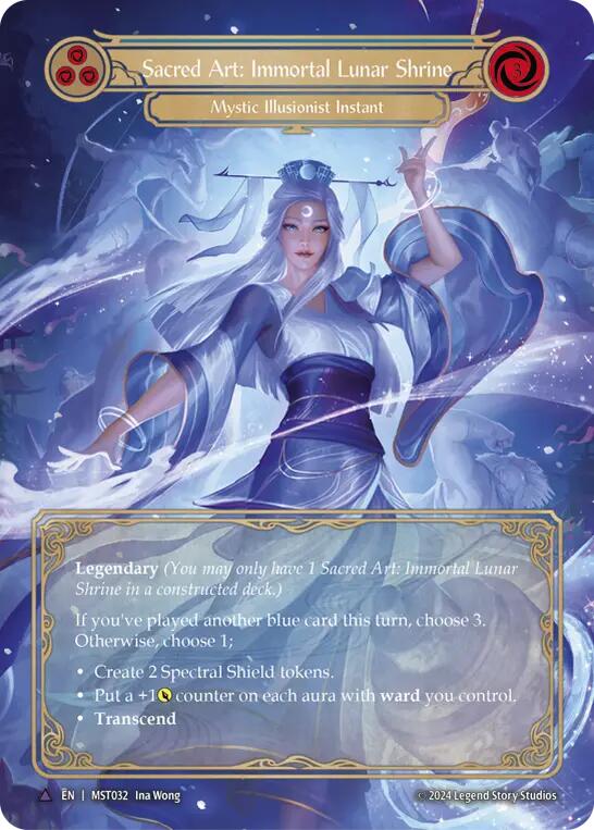 Sacred Art: Immortal Lunar Shrine // Inner Chi (Marvel) [MST032] (Part the Mistveil)  Cold Foil | Magic Magpie