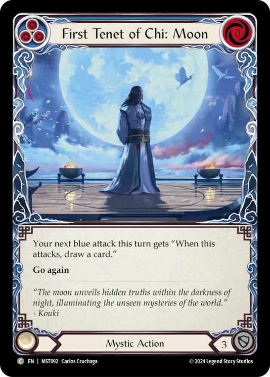 First Tenet of Chi: Moon [MST092] (Part the Mistveil)  Rainbow Foil | Magic Magpie