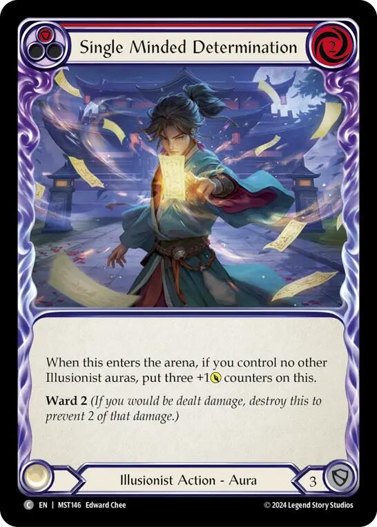 Single Minded Determination (Red) [MST146] (Part the Mistveil)  Rainbow Foil | Magic Magpie