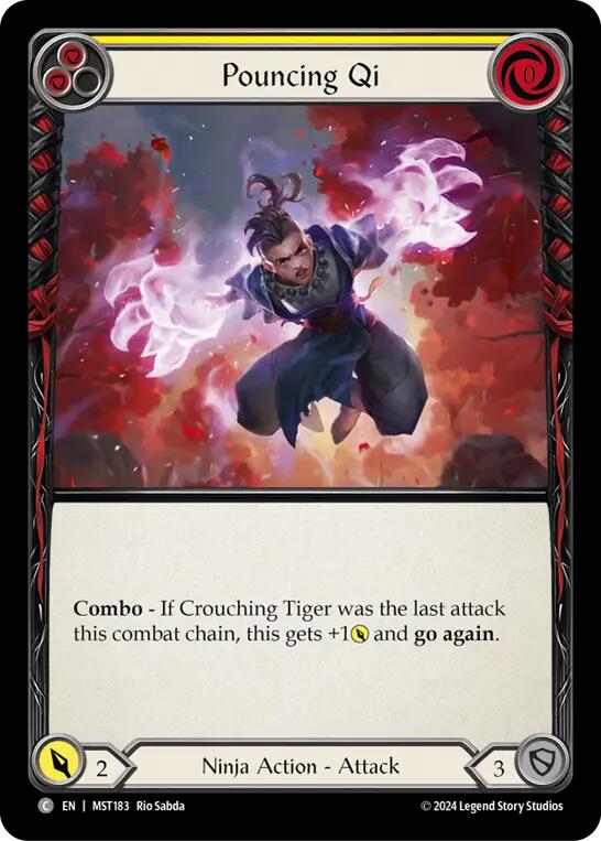 Pouncing Qi (Yellow) [MST183] (Part the Mistveil) | Magic Magpie