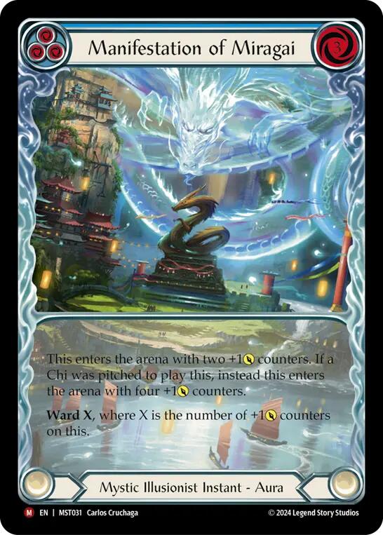 Manifestation of Miragai (Extended Art) [MST031] (Part the Mistveil)  Rainbow Foil | Magic Magpie