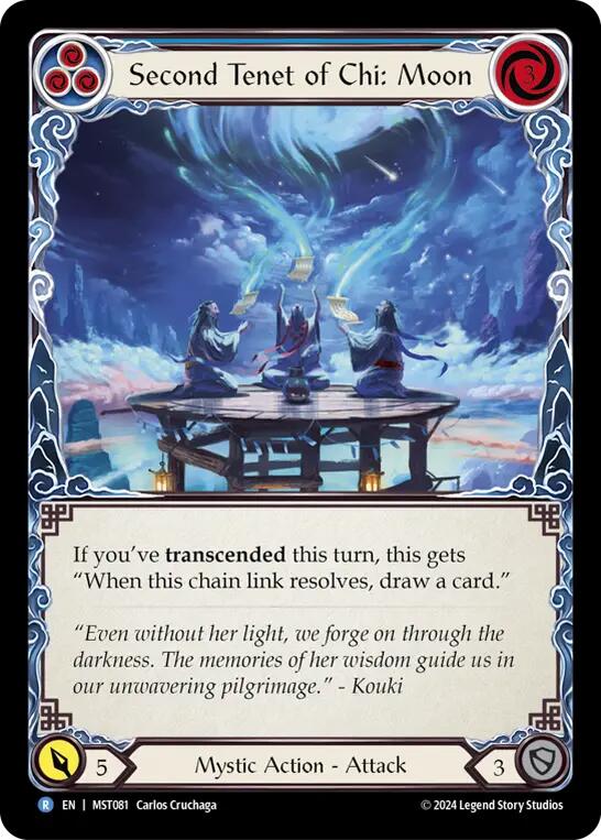 Second Tenet of Chi: Moon [MST081] (Part the Mistveil)  Rainbow Foil | Magic Magpie