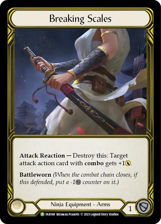 Breaking Scales (Golden) [FAB148] (Promo)  Cold Foil | Magic Magpie