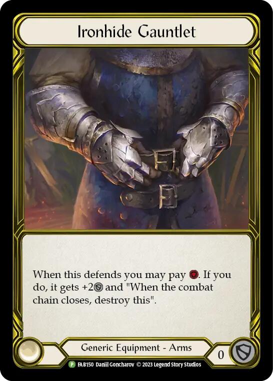 Ironhide Gauntlet (Golden) [FAB150] (Promo)  Cold Foil | Magic Magpie