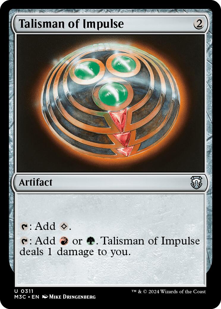 Talisman of Impulse [Modern Horizons 3 Commander] | Magic Magpie