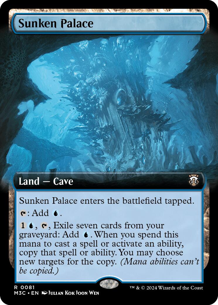 Sunken Palace (Extended Art) (Ripple Foil) [Modern Horizons 3 Commander] | Magic Magpie