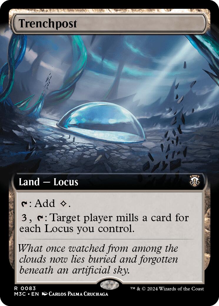 Trenchpost (Extended Art) (Ripple Foil) [Modern Horizons 3 Commander] | Magic Magpie
