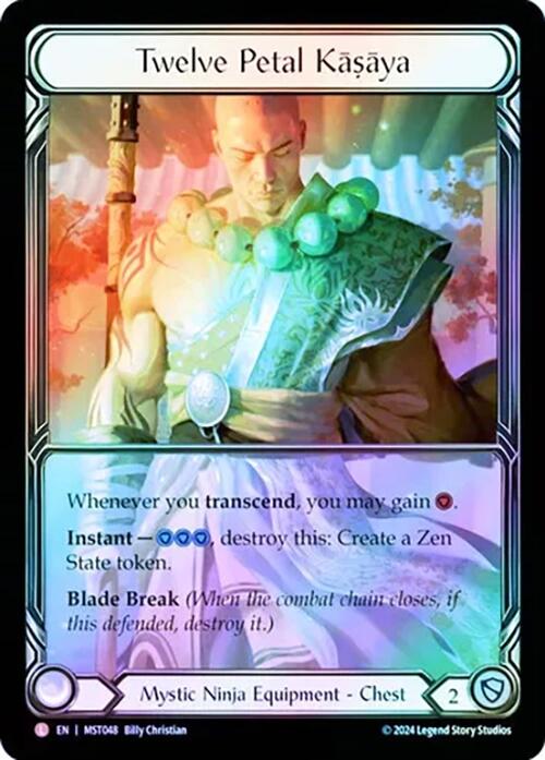 Twelve Petal Kasaya (Extended Art) [MST048] (Part the Mistveil)  Cold Foil | Magic Magpie