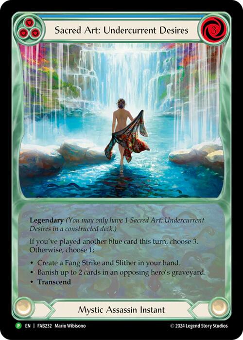 Sacred Art: Undercurrent Desires [FAB232] (Promo)  Rainbow Foil | Magic Magpie