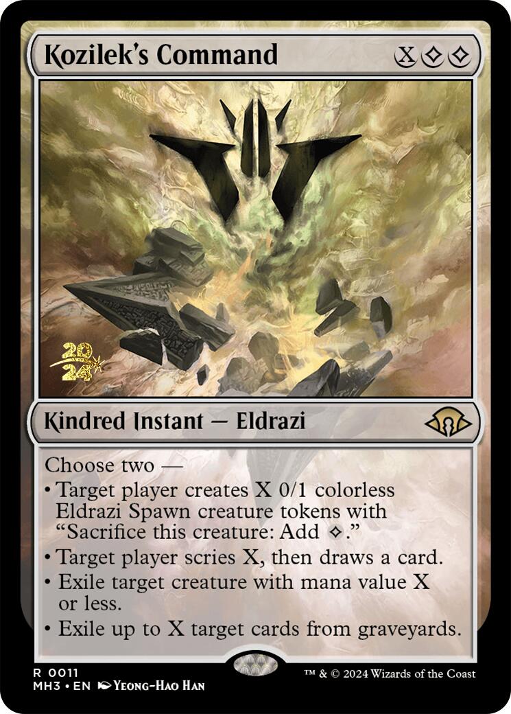 Kozilek's Command [Modern Horizons 3 Prerelease Promos] | Magic Magpie