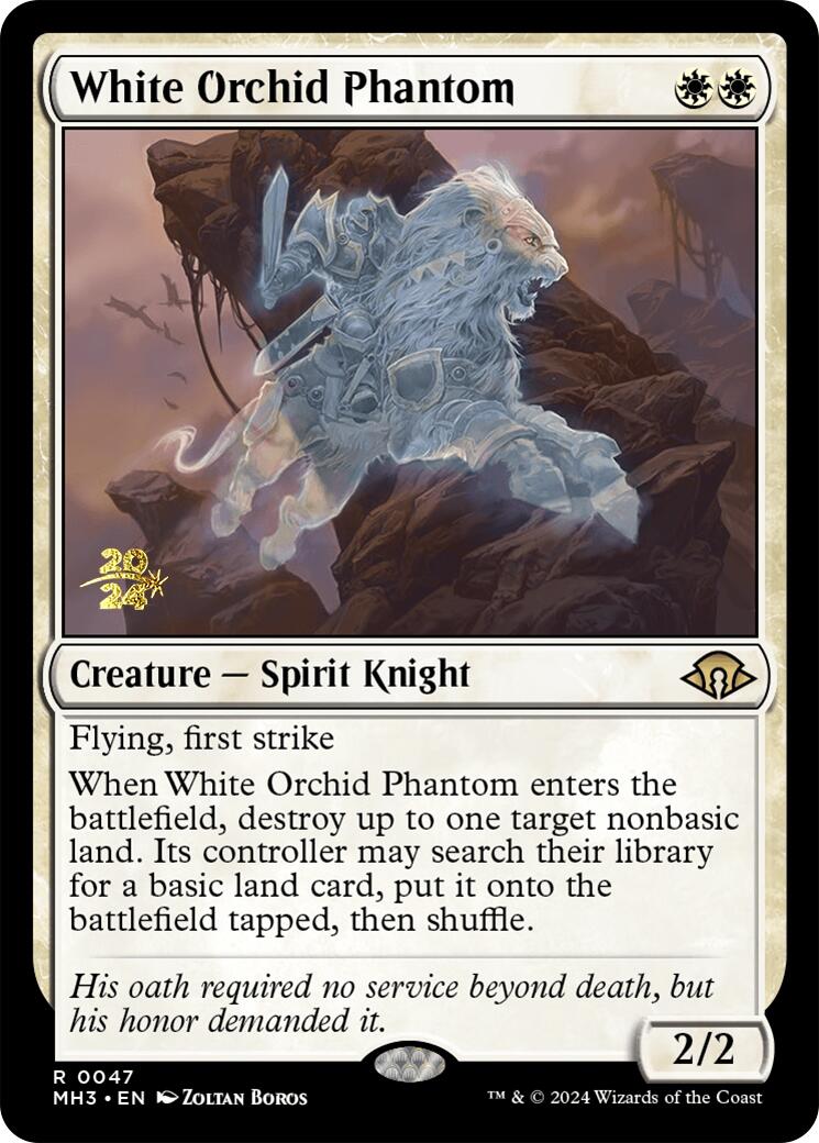 White Orchid Phantom [Modern Horizons 3 Prerelease Promos] | Magic Magpie