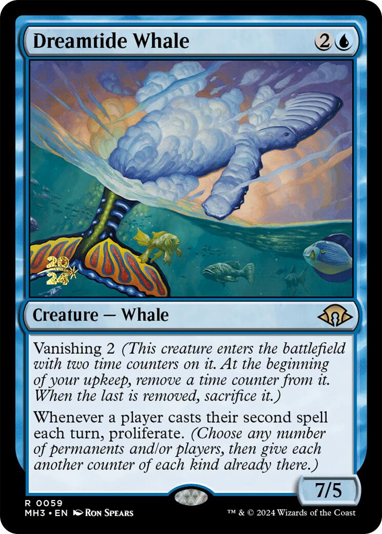 Dreamtide Whale [Modern Horizons 3 Prerelease Promos] | Magic Magpie