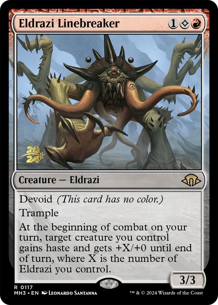 Eldrazi Linebreaker [Modern Horizons 3 Prerelease Promos] | Magic Magpie