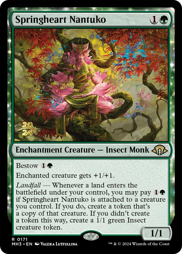 Springheart Nantuko [Modern Horizons 3 Prerelease Promos] | Magic Magpie