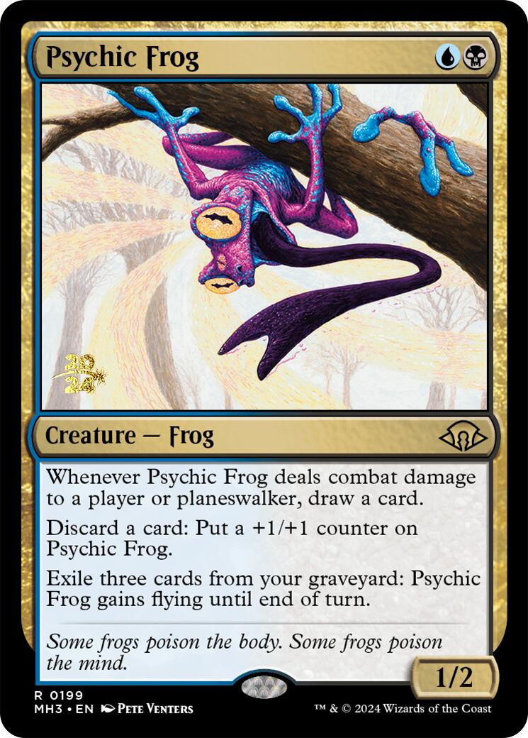 Psychic Frog [Modern Horizons 3 Prerelease Promos] | Magic Magpie