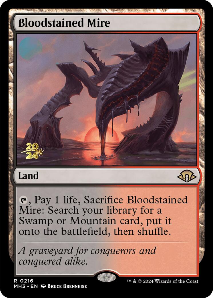 Bloodstained Mire [Modern Horizons 3 Prerelease Promos] | Magic Magpie