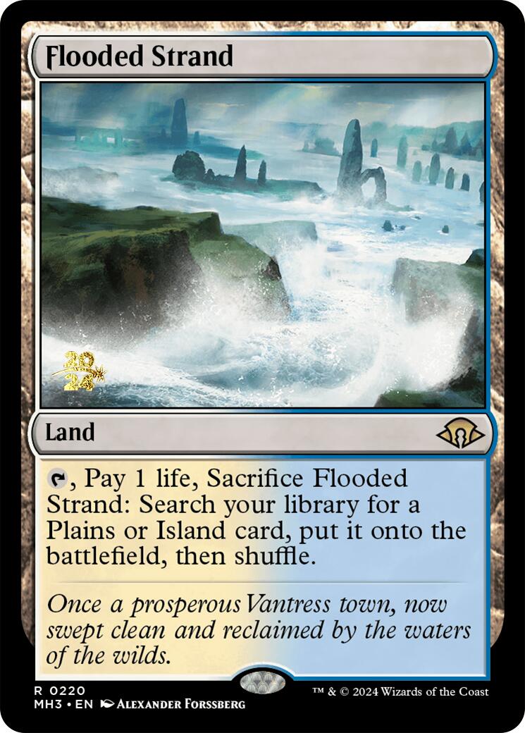 Flooded Strand [Modern Horizons 3 Prerelease Promos] | Magic Magpie