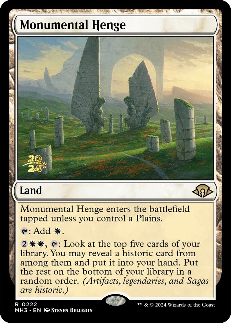 Monumental Henge [Modern Horizons 3 Prerelease Promos] | Magic Magpie