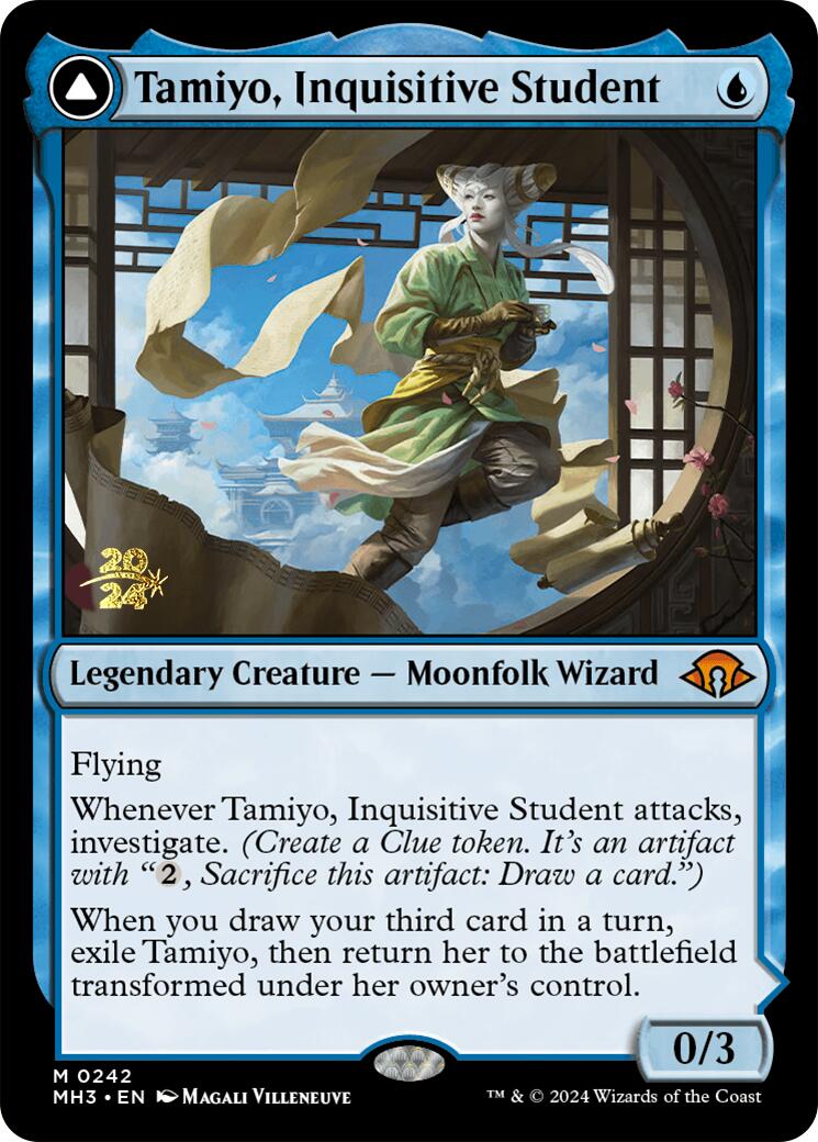 Tamiyo, Inquisitive Student [Modern Horizons 3 Prerelease Promos] | Magic Magpie