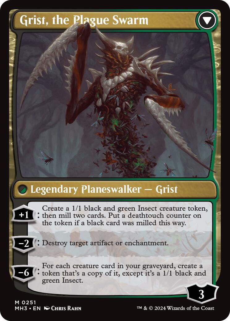 Grist, Voracious Larva [Modern Horizons 3 Prerelease Promos] | Magic Magpie