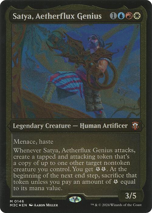 Satya, Aetherflux Genius (Display Commander) [Modern Horizons 3 Commander] | Magic Magpie