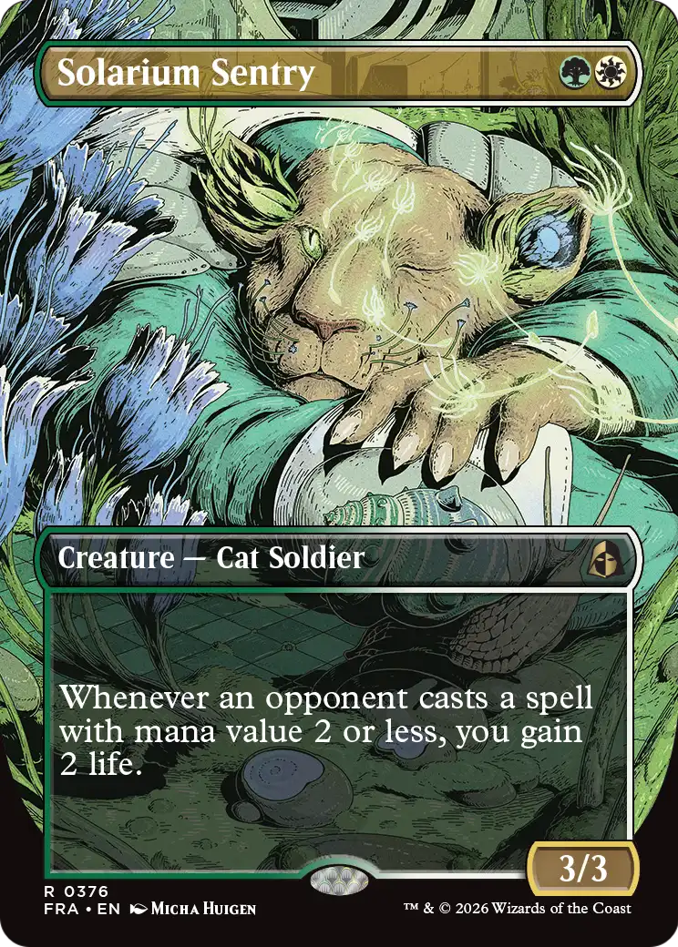 Solarium Sentry (Borderless) [Reality Fracture] | Magic Magpie