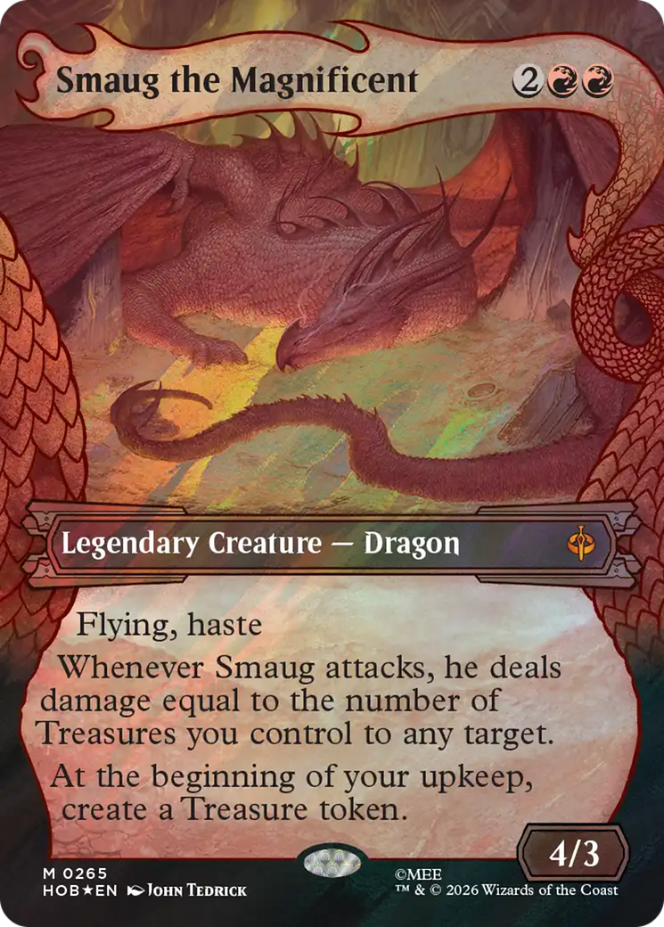 Smaug the Magnificent (Showcase) (Surge Foil) [The Hobbit] | Magic Magpie