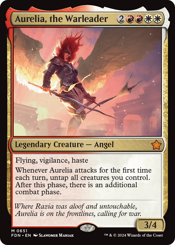 Aurelia, the Warleader [Foundations] | Magic Magpie