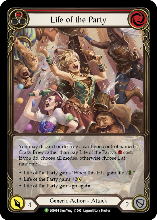 Life of the Party (Red) [LGS084] (Promo)  Rainbow Foil | Magic Magpie
