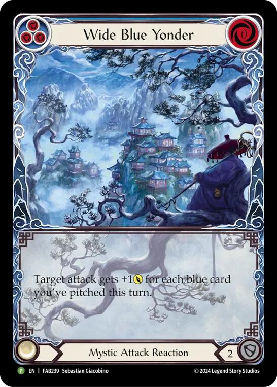 Wide Blue Yonder [FAB239] (Promo)  Rainbow Foil | Magic Magpie