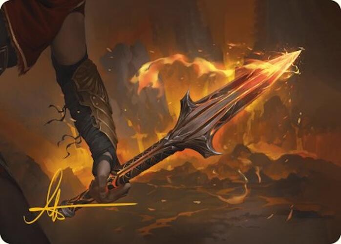 The Spear of Leonidas Art Card (Gold-Stamped Signature) [Assassin's Creed Art Series] | Magic Magpie