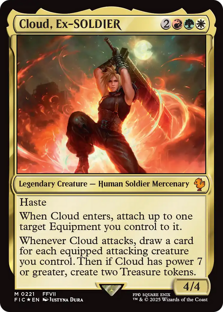 Cloud, Ex-SOLDIER (Surge Foil) [FINAL FANTASY Commander] | Magic Magpie