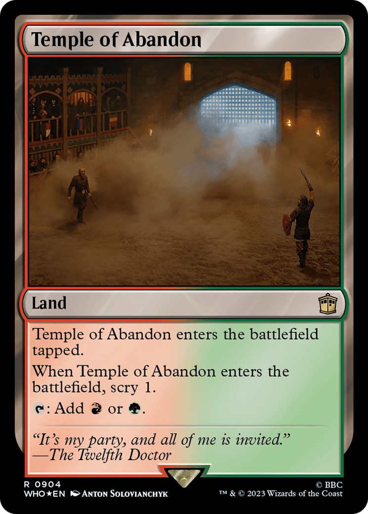 Temple of Abandon (Surge Foil) [Doctor Who] | Magic Magpie