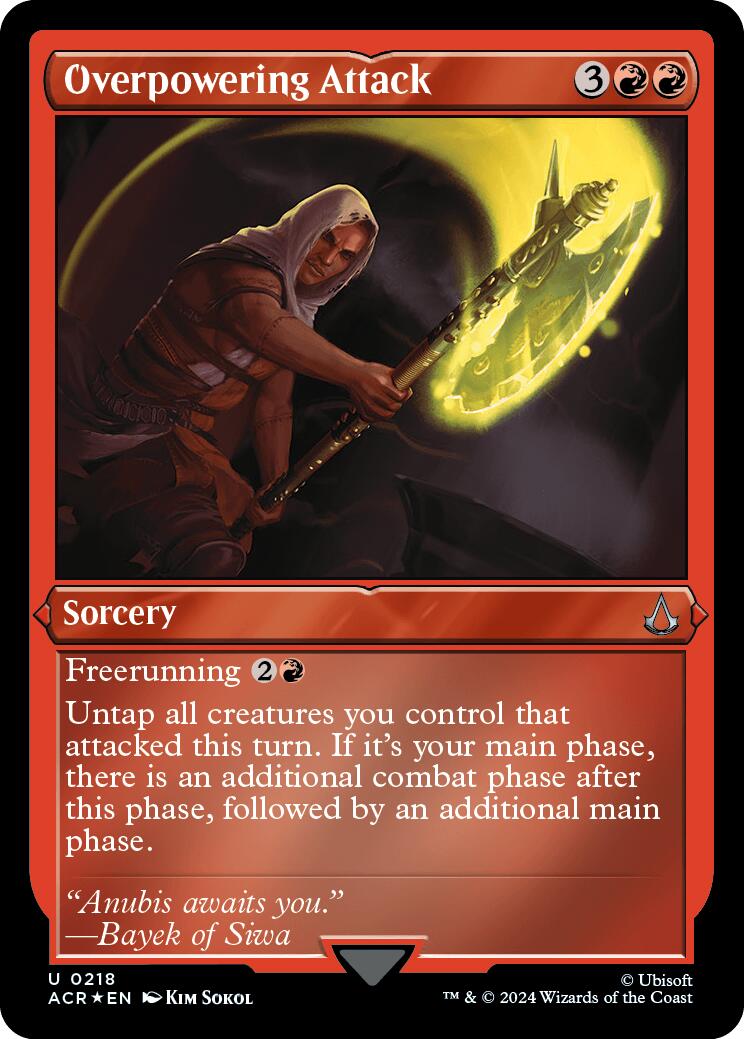 Overpowering attack (Foil Etched) [Assassin's Creed] | Magic Magpie