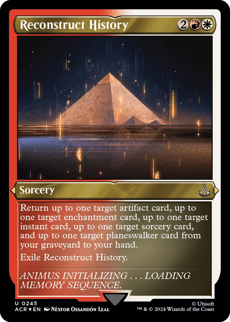 Reconstruct History (Foil Etched) [Assassin's Creed] | Magic Magpie